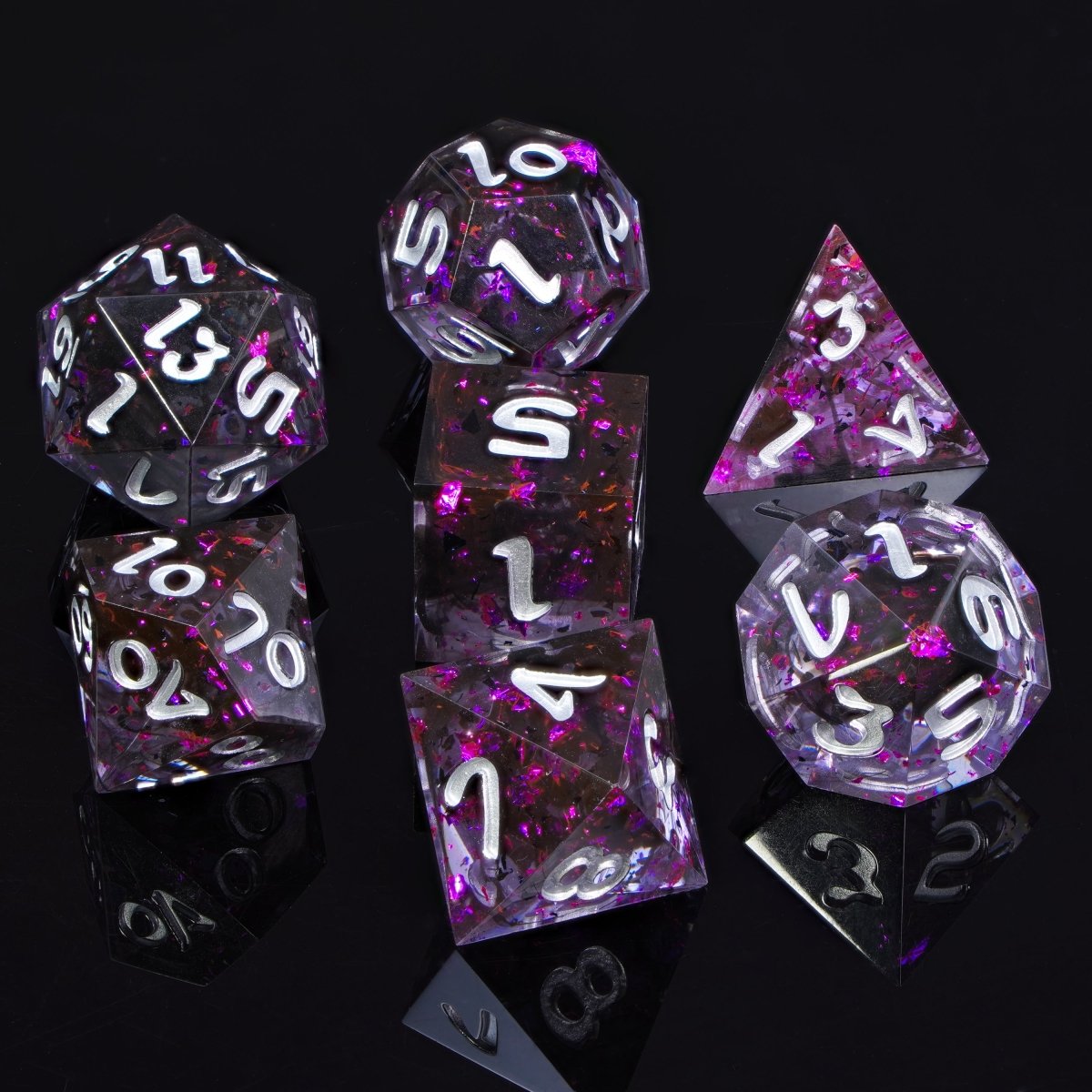 Infernus - Sharp Side Resin Dice Set