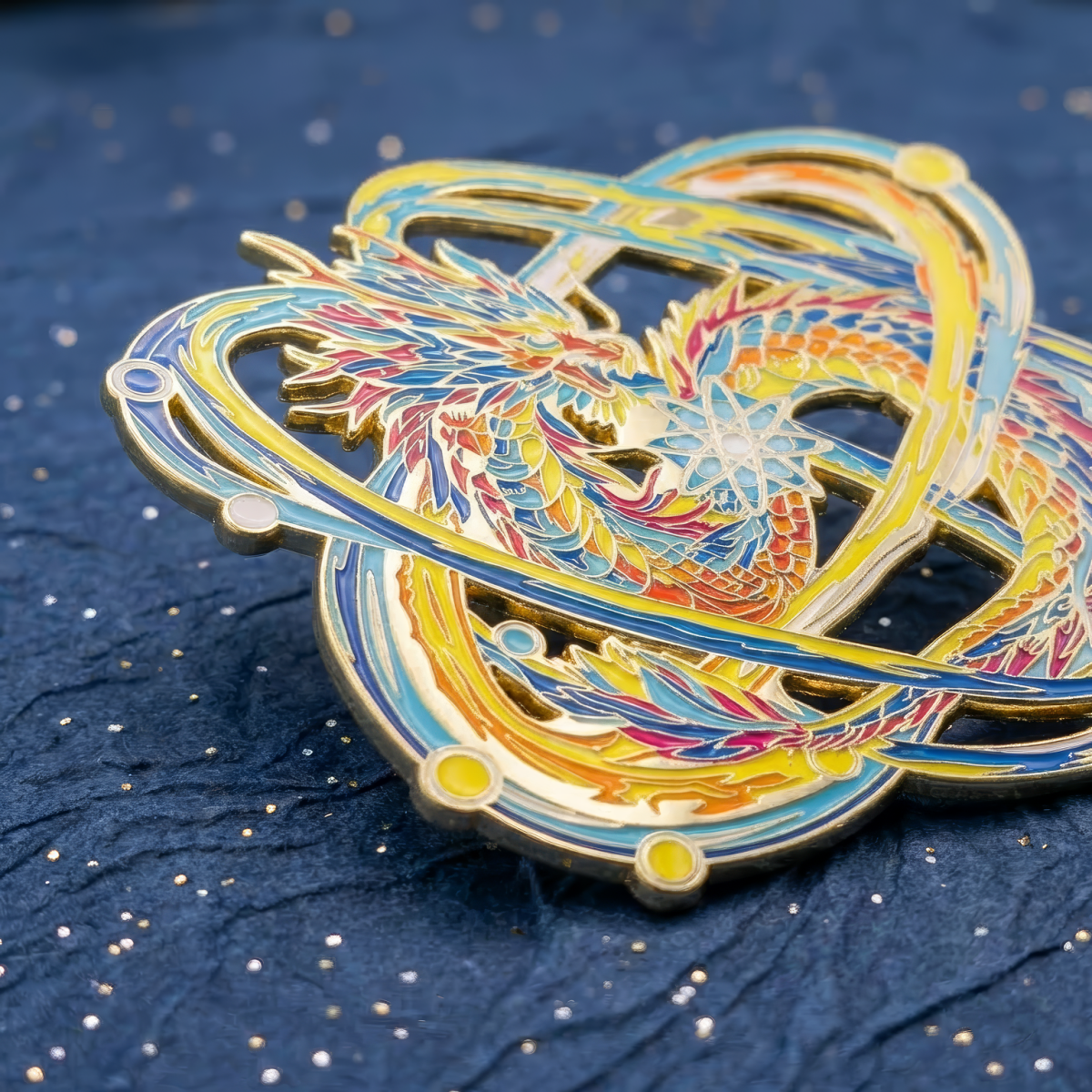 Ionorax, The Subatomic Dragon Enamel Pin (Dragon Aspects Vol.2)
