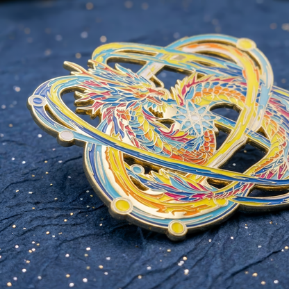 Ionorax, The Subatomic Dragon Enamel Pin (Dragon Aspects Vol.2)