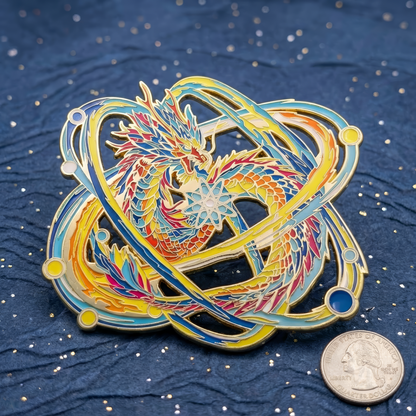 Ionorax, The Subatomic Dragon Enamel Pin (Dragon Aspects Vol.2)