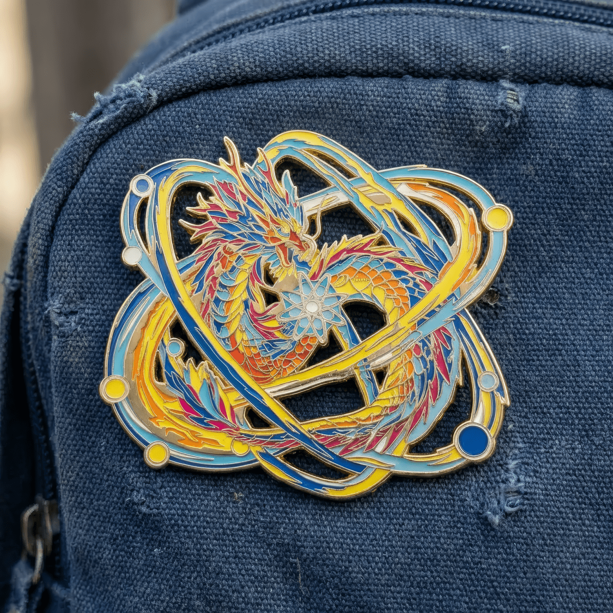 Ionorax, The Subatomic Dragon Enamel Pin (Dragon Aspects Vol.2)