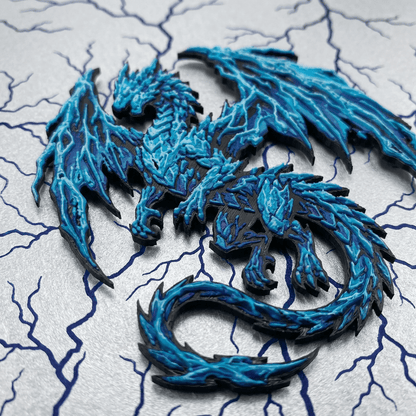 Lightning Dragon Collectible Art Magnet