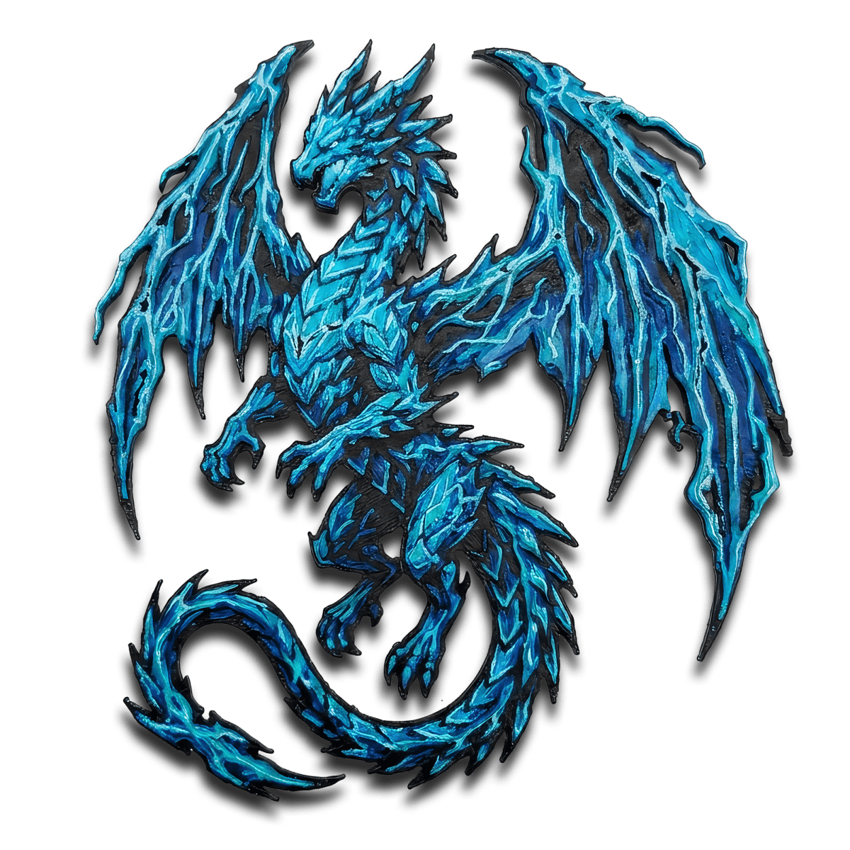 Lightning Dragon Collectible Art Magnet