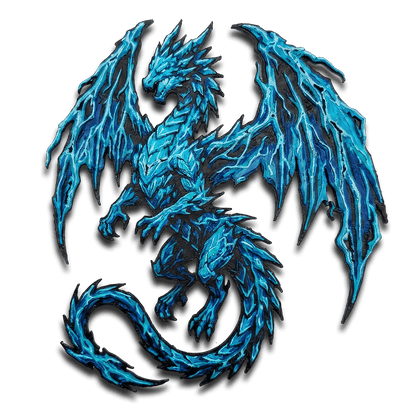 Lightning Dragon Collectible Art Magnet