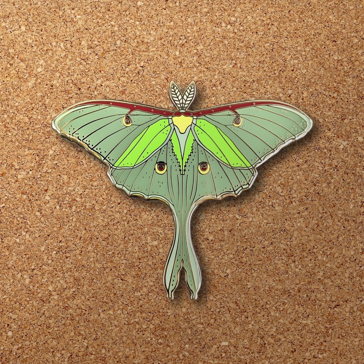 Luna Moth Enamel Pin (B Grade)