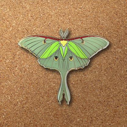 Luna Moth Enamel Pin (B Grade)