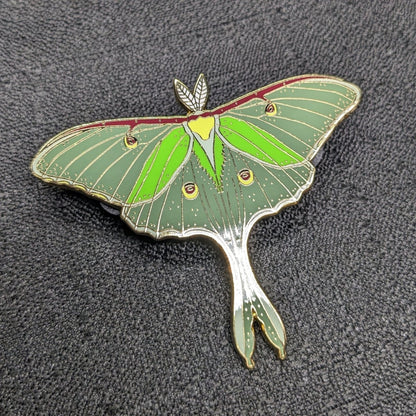 Luna Moth Enamel Pin (B Grade)