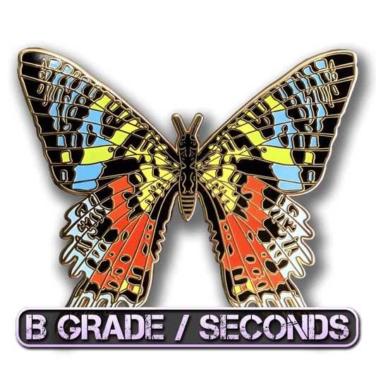 Madagascan Sunset Moth Enamel Pin (B Grade)