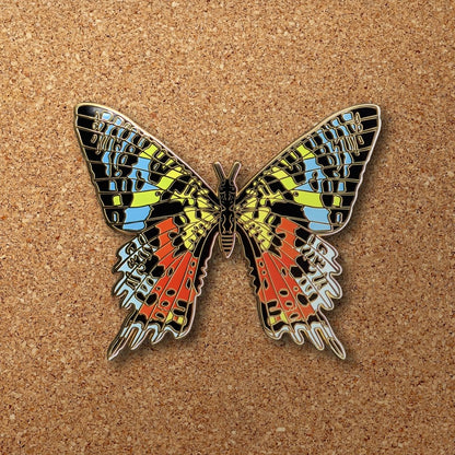 Madagascan Sunset Moth Enamel Pin (B Grade)