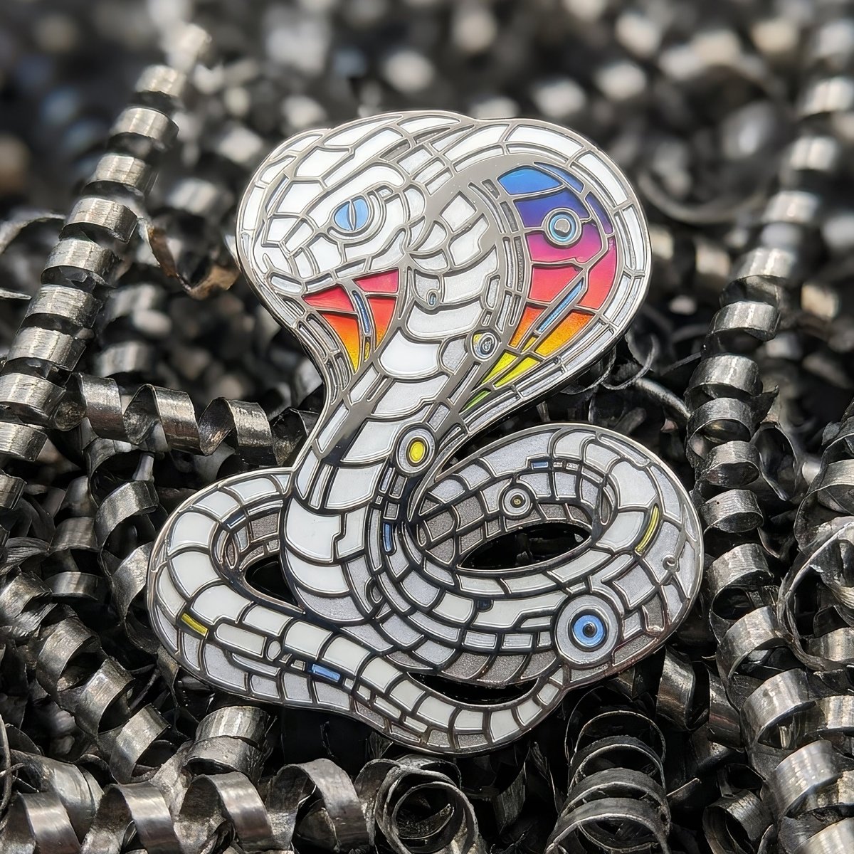Mecha Cobra Enamel Pin