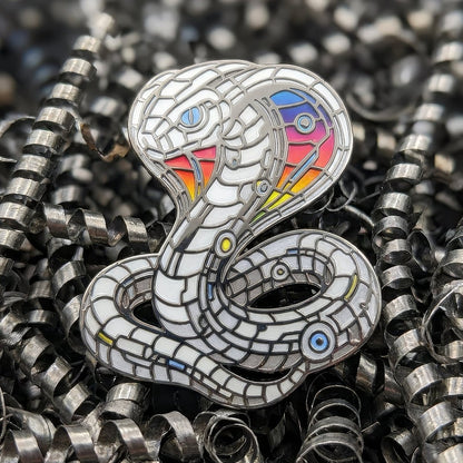 Mecha Cobra Enamel Pin