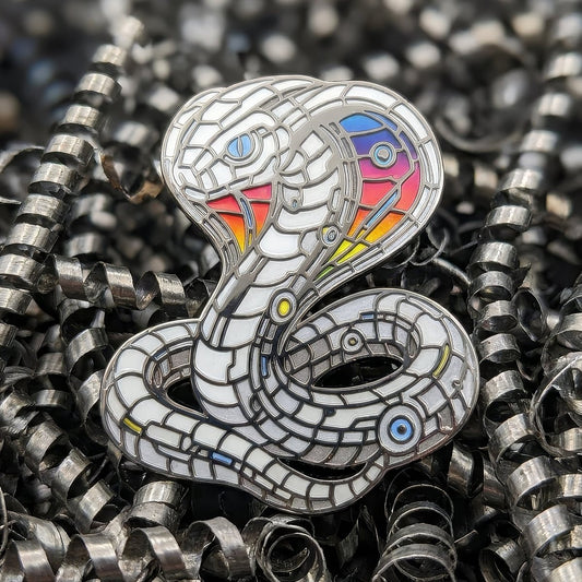 Mecha Cobra Enamel Pin