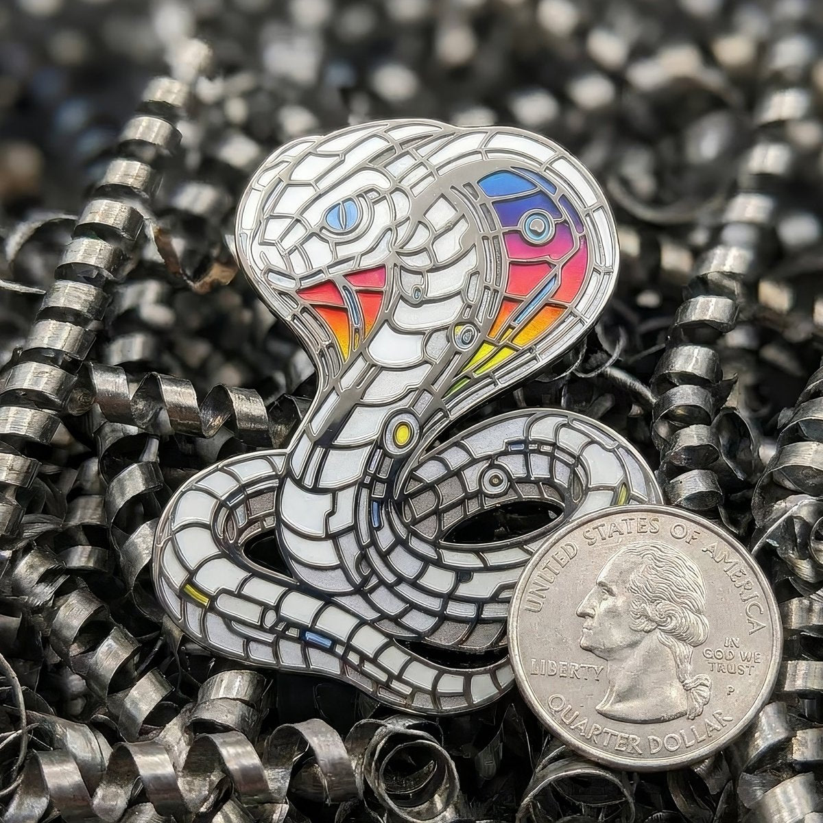 Mecha Cobra Enamel Pin