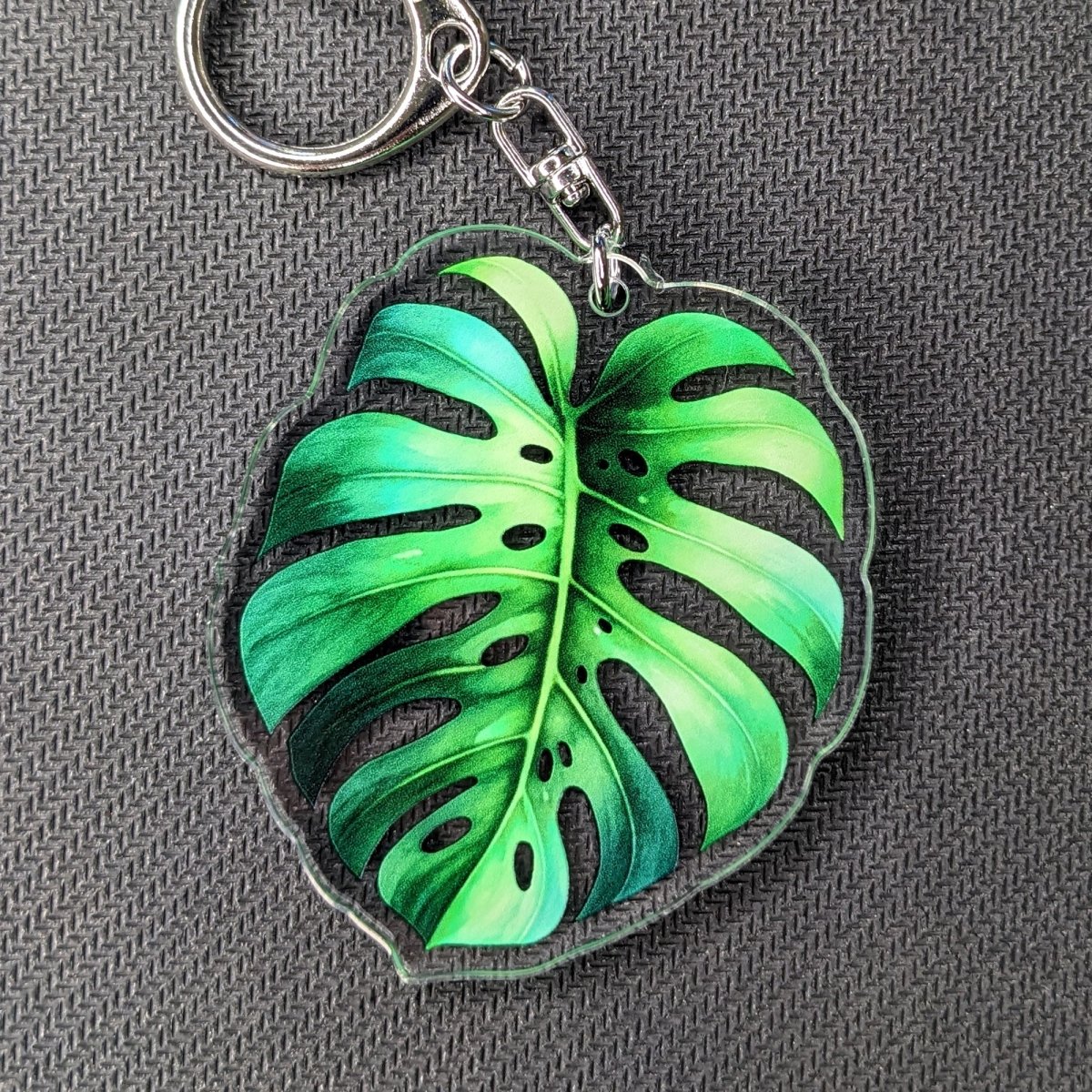 Monstera Leaf Acrylic Keychain / Charm