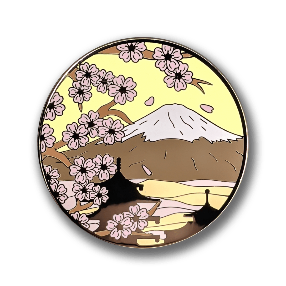 Mt. Fuji & Sakura Blossoms (Day) Enamel Pin