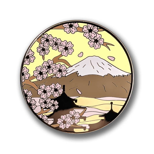 Mt. Fuji & Sakura Blossoms (Day) Enamel Pin