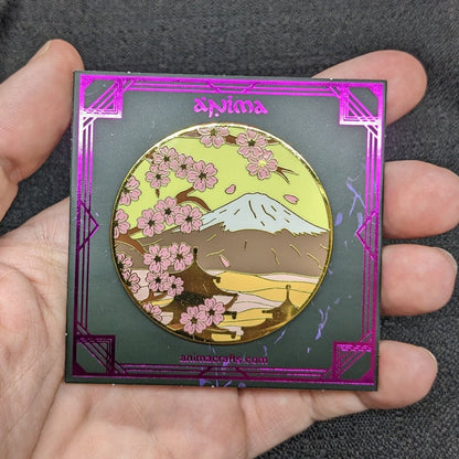 Mt. Fuji & Sakura Blossoms (Day) Enamel Pin (B Grade)