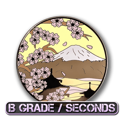 Mt. Fuji & Sakura Blossoms (Day) Enamel Pin (B Grade)