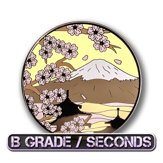 Mt. Fuji & Sakura Blossoms (Day) Enamel Pin (B Grade)