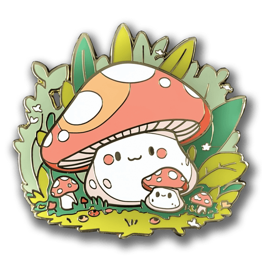 Mushroom Grove Enamel Pin