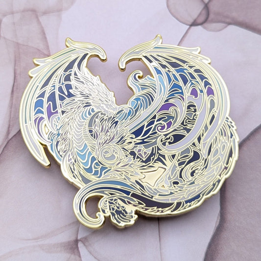 Nocthara, The Moon Dragon Enamel Pin (Dragon Aspects Vol.1)