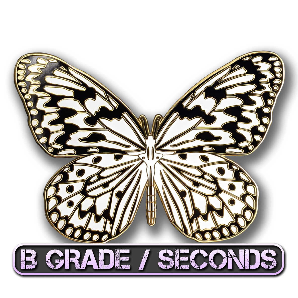 Paper Kite Butterfly Enamel Pin (B Grade)