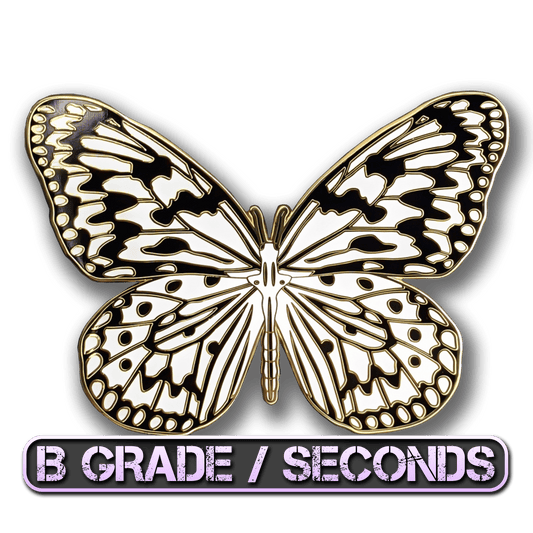 Paper Kite Butterfly Enamel Pin (B Grade)