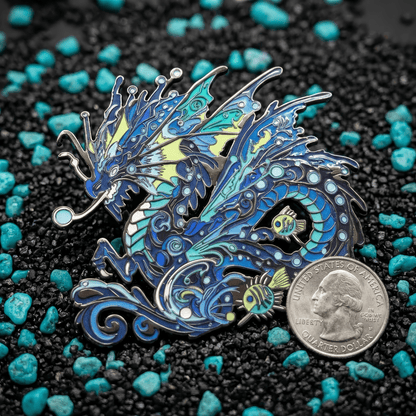 Pelagion, The Deep Sea Dragon Enamel Pin (Dragon Aspects Vol.2)