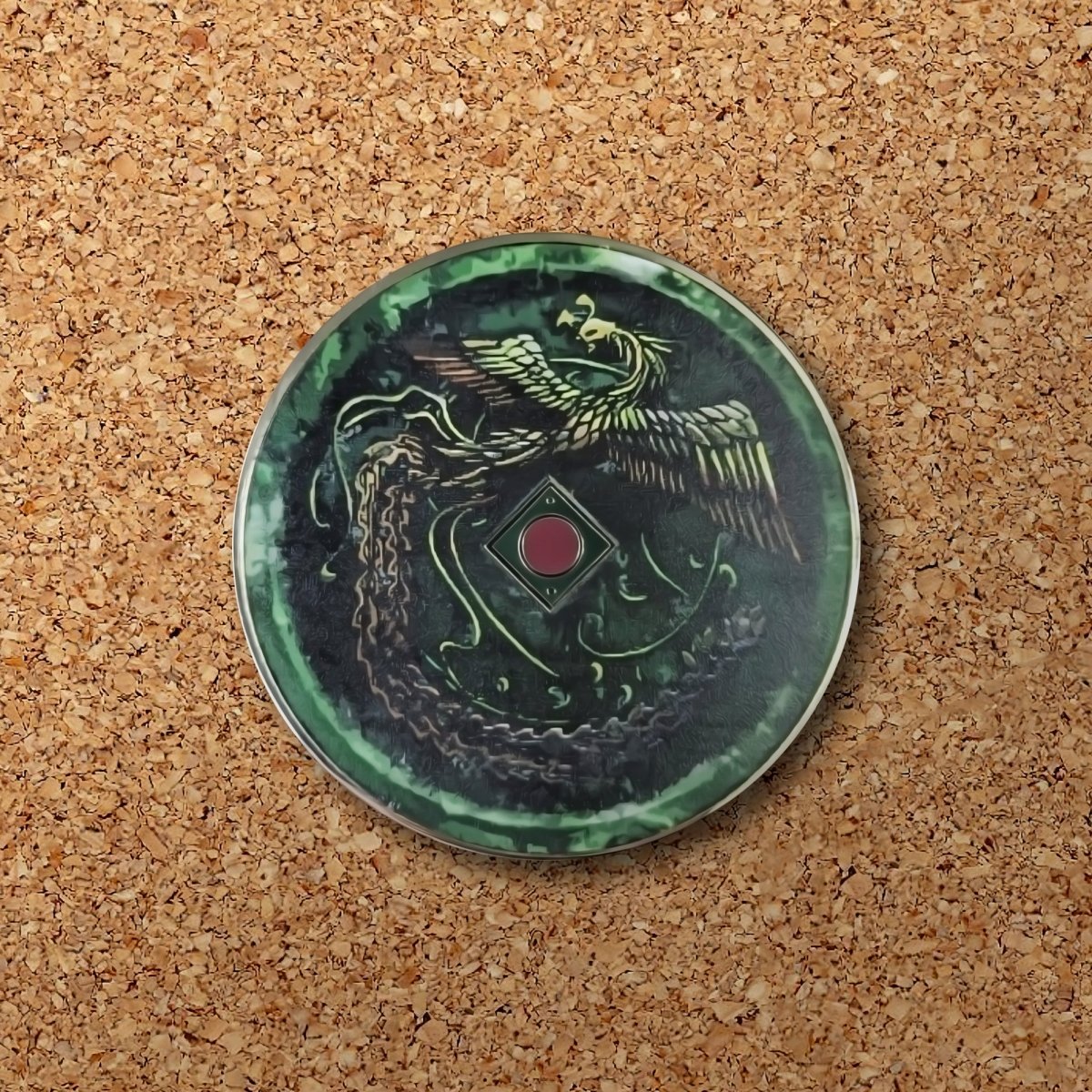 Phoenix Mirror Enamel Pin (Shenmue) (B Grade)