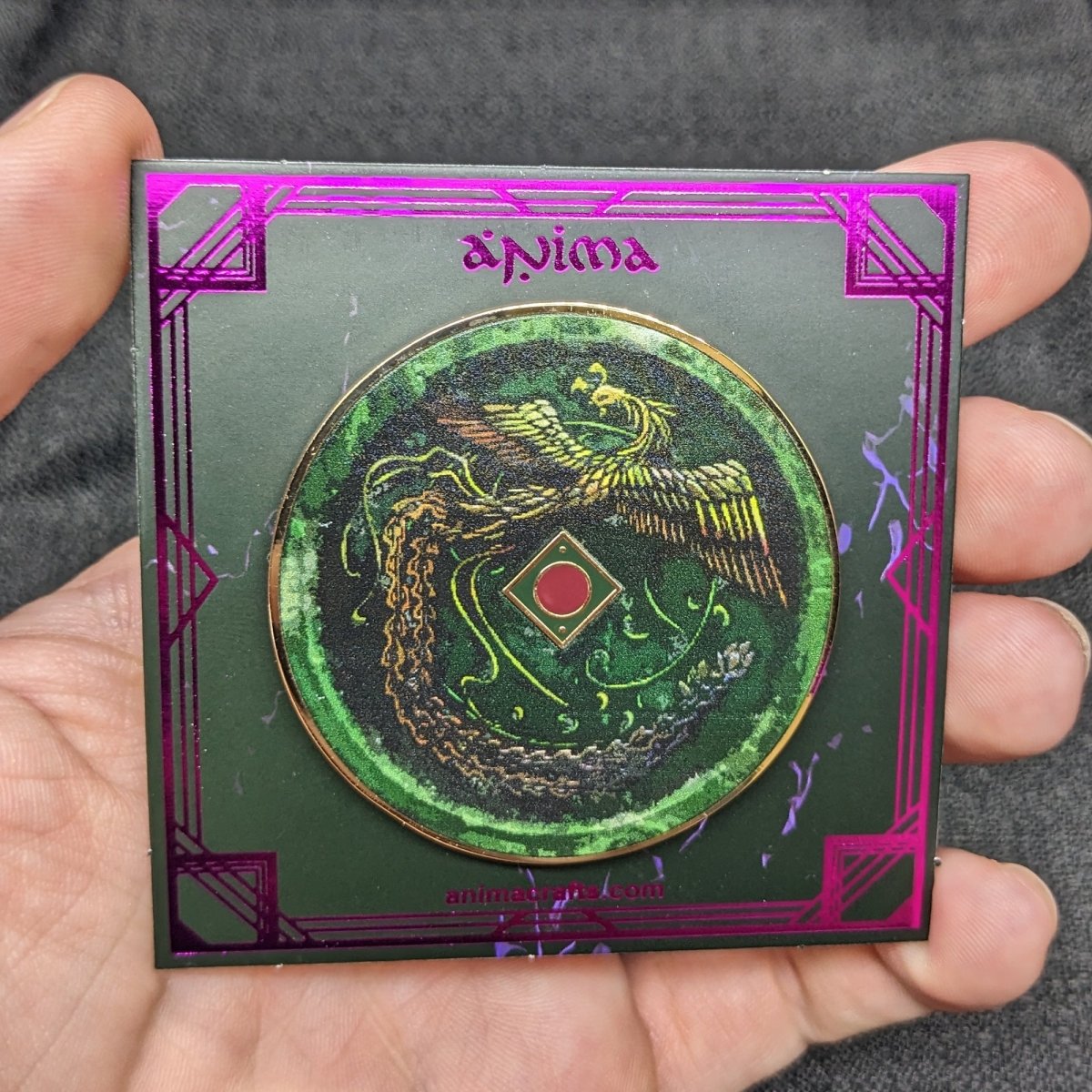 Phoenix Mirror Enamel Pin (Shenmue) (B Grade)
