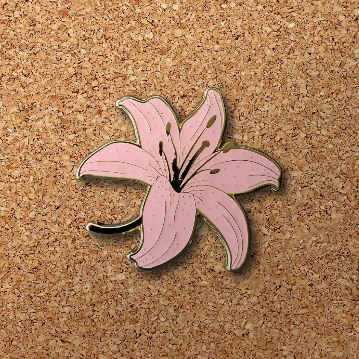 Pink Lily Enamel Pin (B Grade)