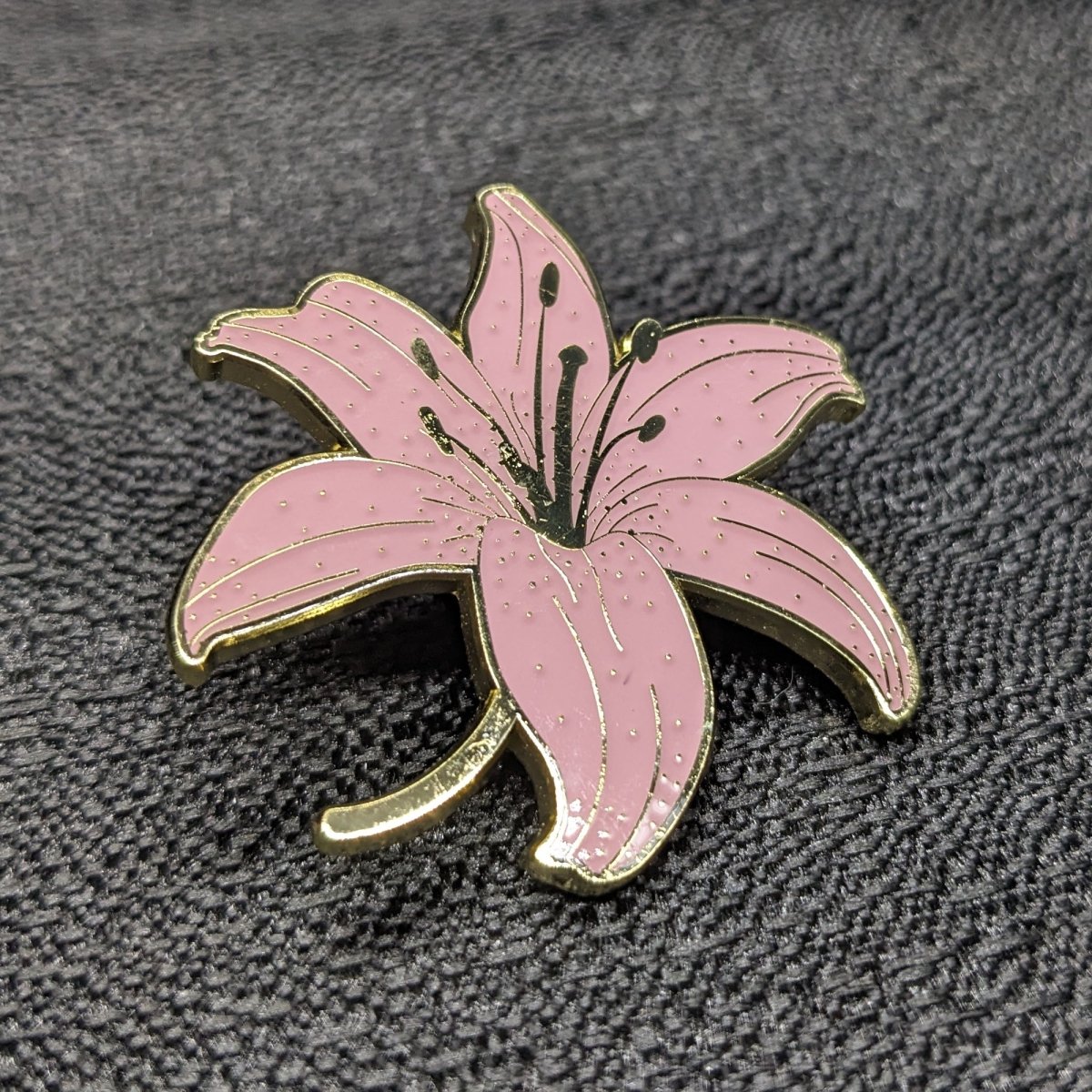 Pink Lily Enamel Pin (B Grade)