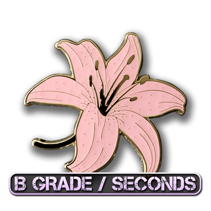 Pink Lily Enamel Pin (B Grade)