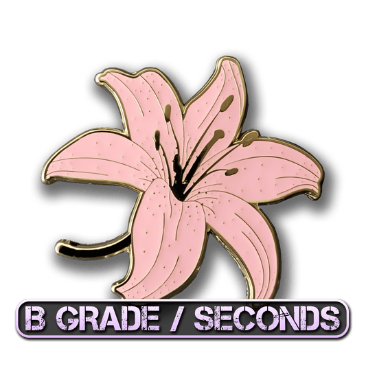 Pink Lily Enamel Pin (B Grade)