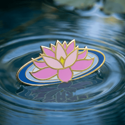 Pink Lotus Enamel Pin