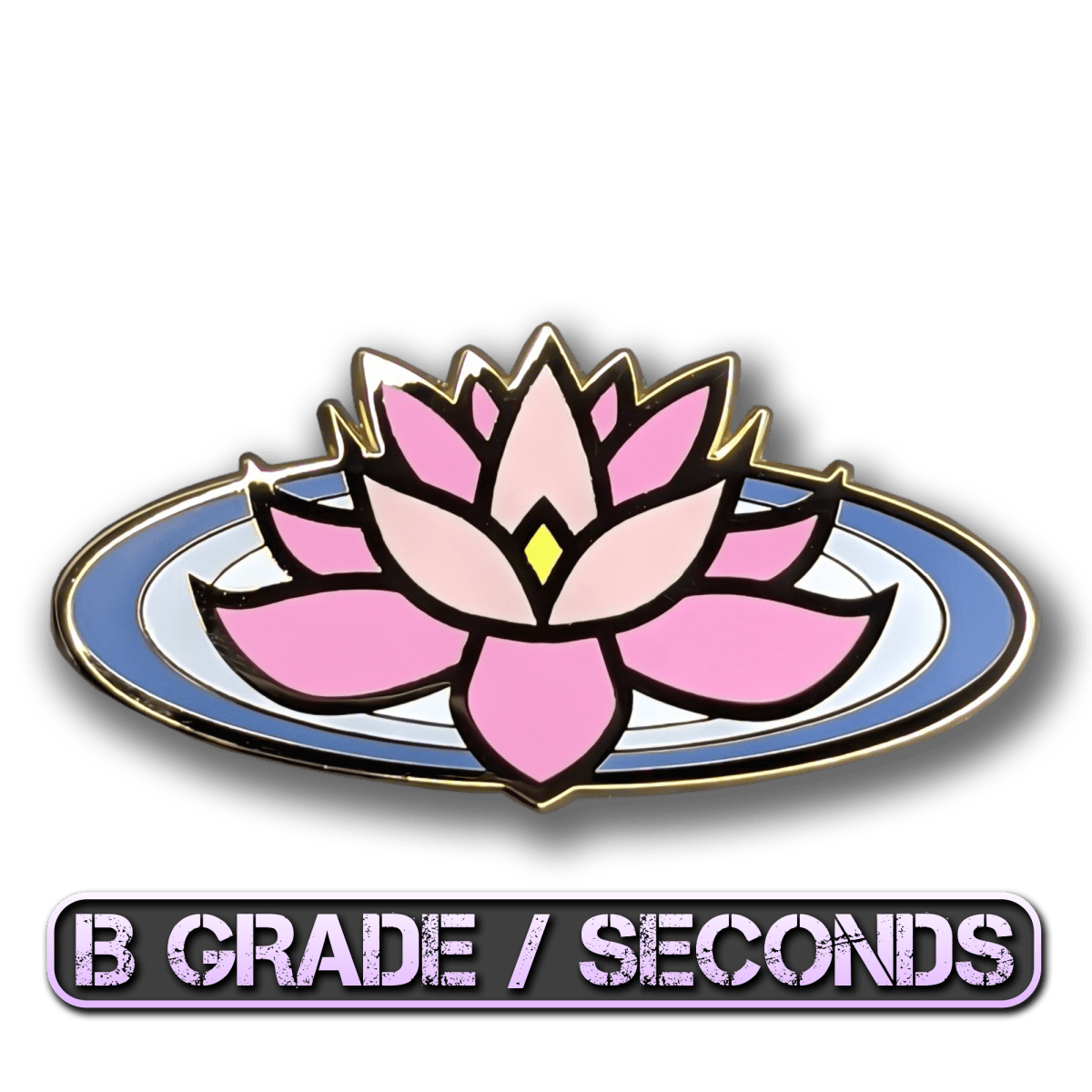 Pink Lotus Enamel Pin (B Grade)