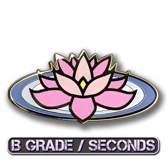 Pink Lotus Enamel Pin (B Grade)
