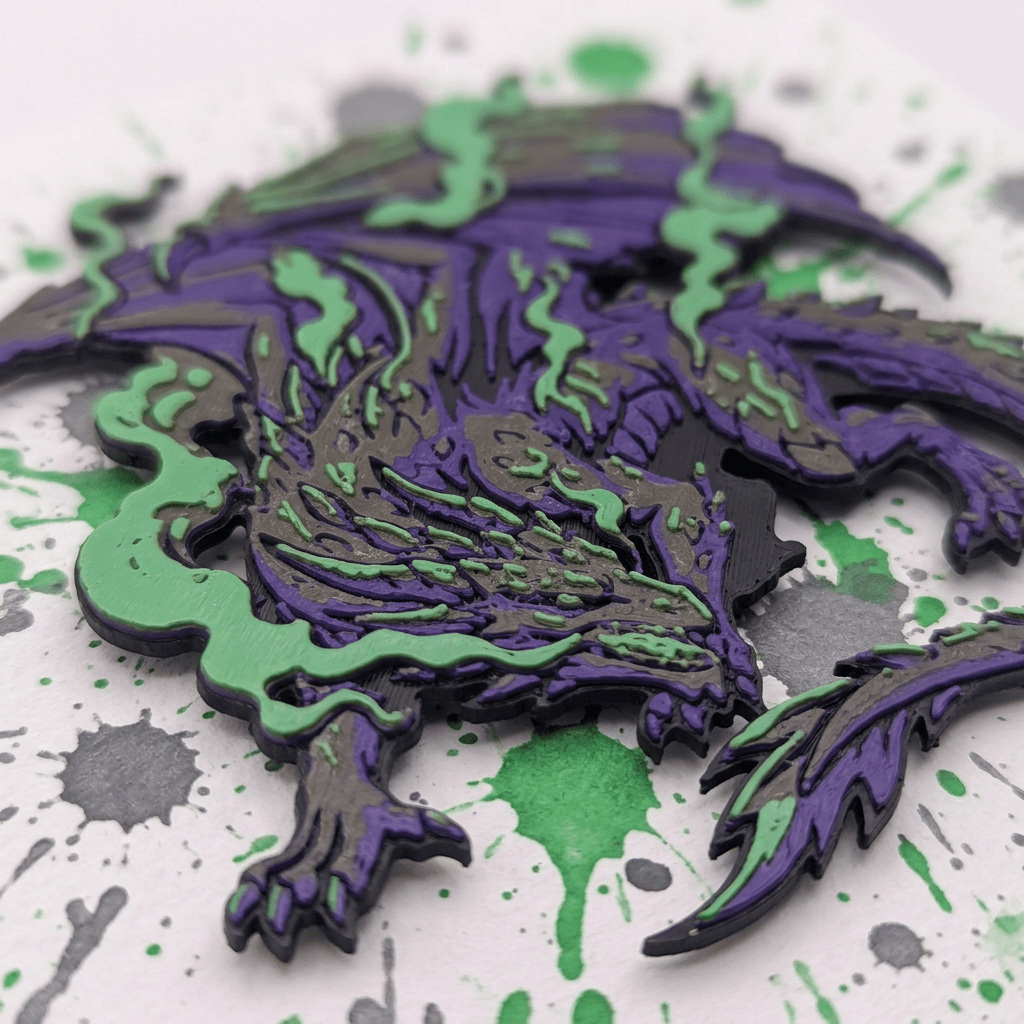 Poison Dragon Collectible Art Magnet