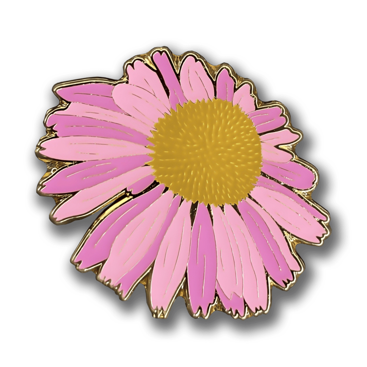Purple Coneflower Blossom Enamel Pin