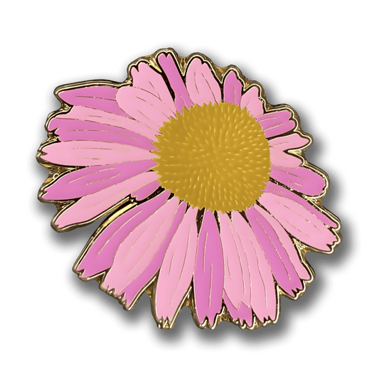 Purple Coneflower Blossom Enamel Pin