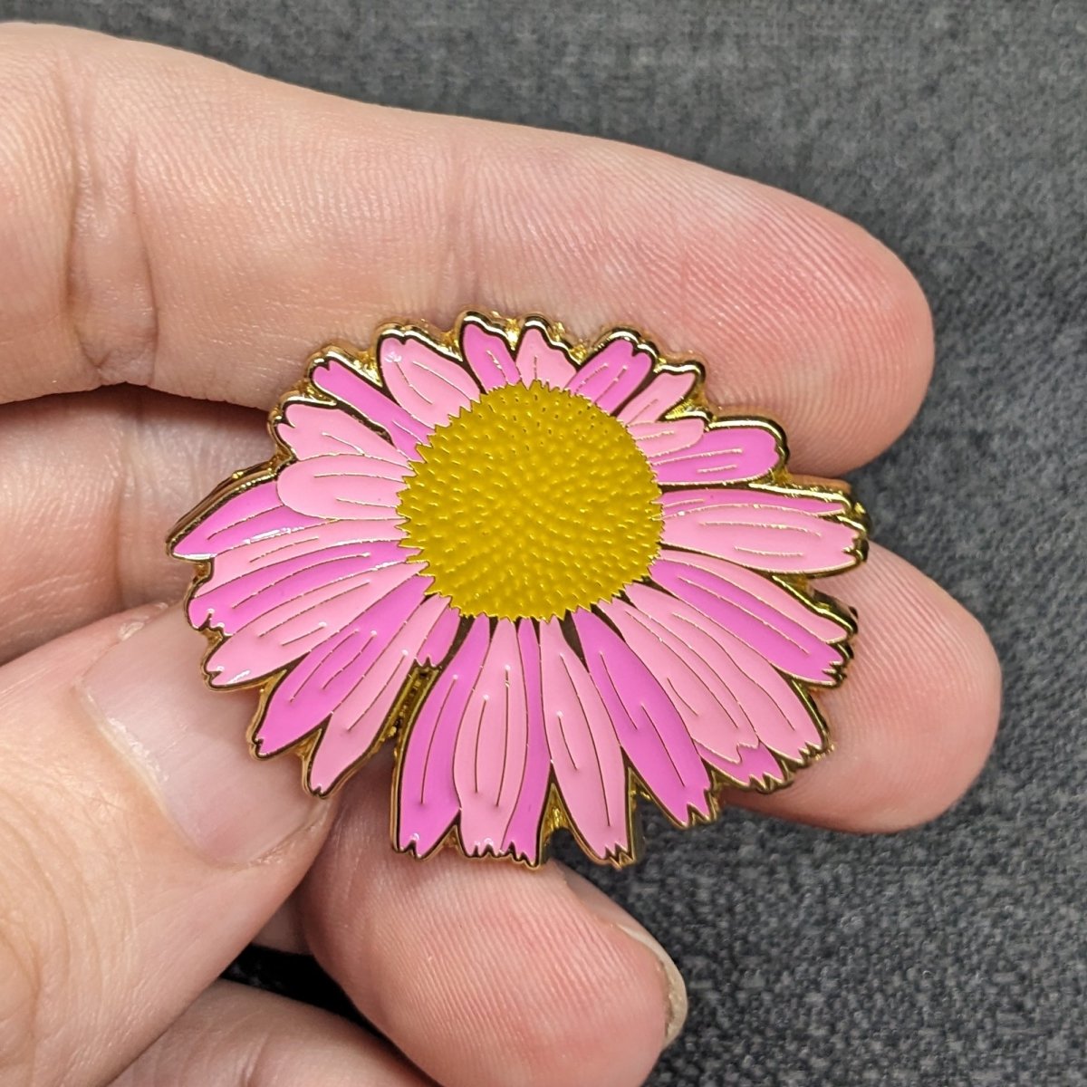 Purple Coneflower Blossom Enamel Pin (B Grade)