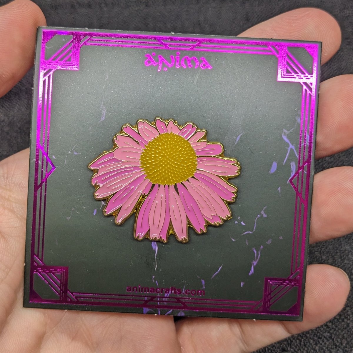 Purple Coneflower Blossom Enamel Pin (B Grade)