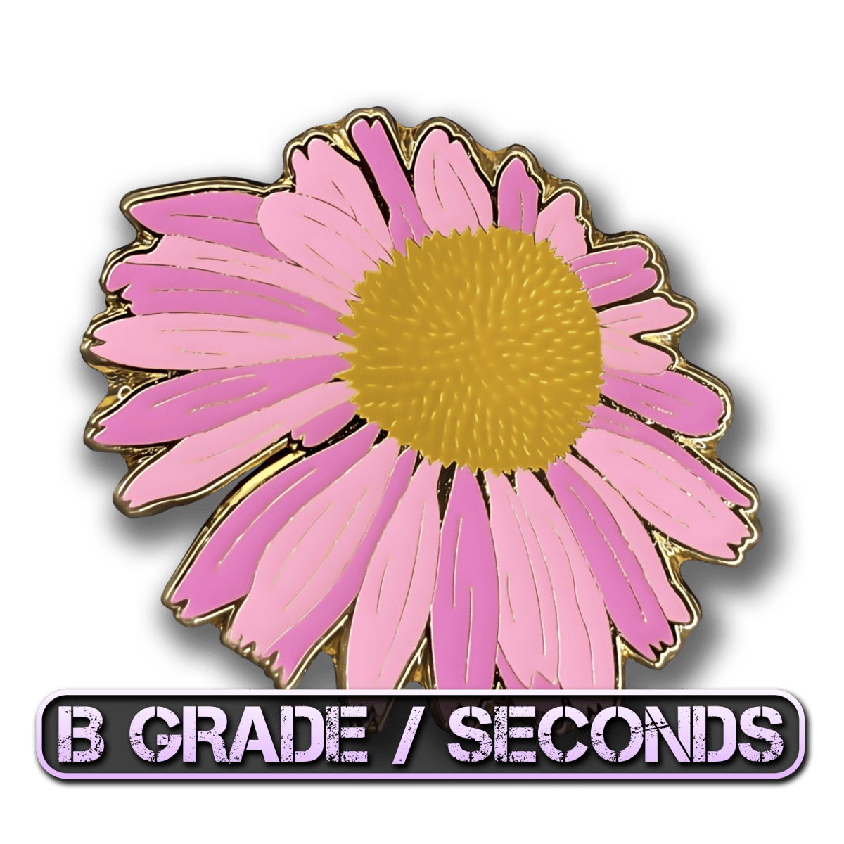 Purple Coneflower Blossom Enamel Pin (B Grade)