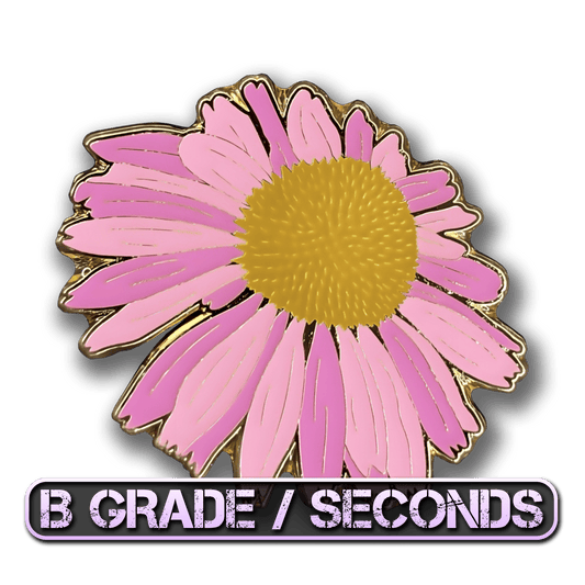 Purple Coneflower Blossom Enamel Pin (B Grade)
