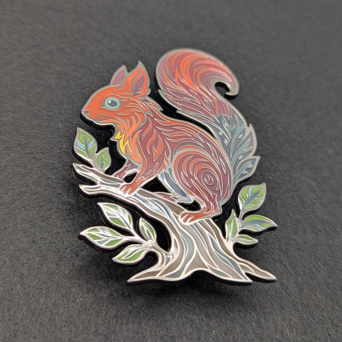 Ratatoskr Enamel Pin - Legendary Nordic Squirrel