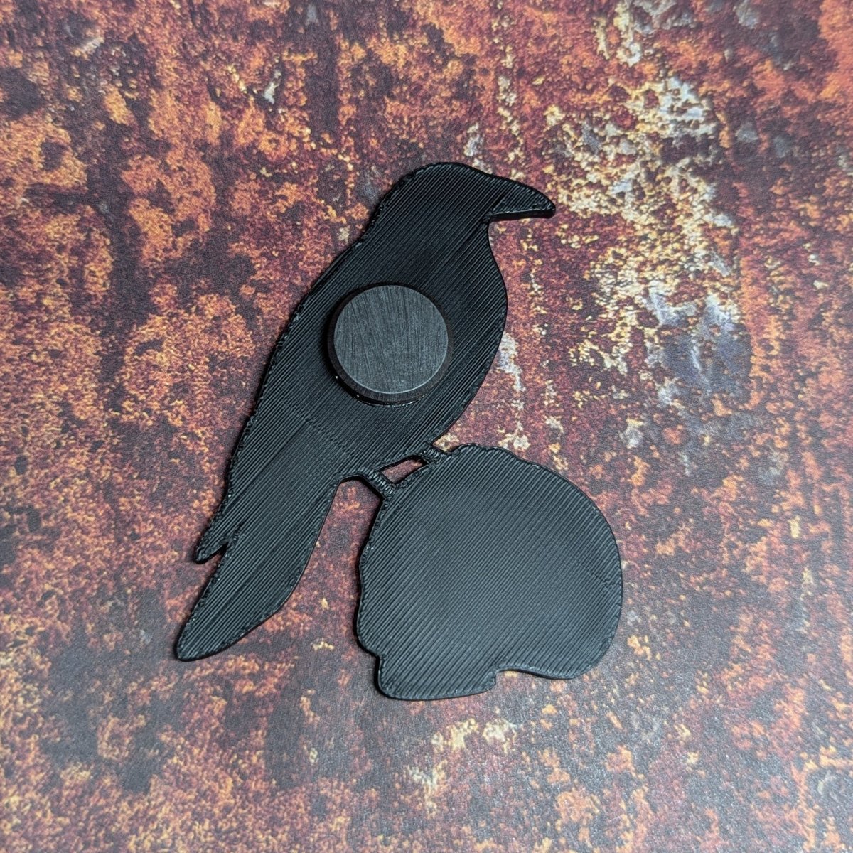 Raven & Skull Magnet (Halloween Magnet Set Vol.1)