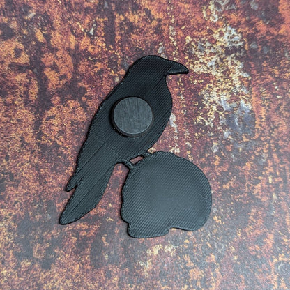Raven & Skull Magnet (Halloween Magnet Set Vol.1)