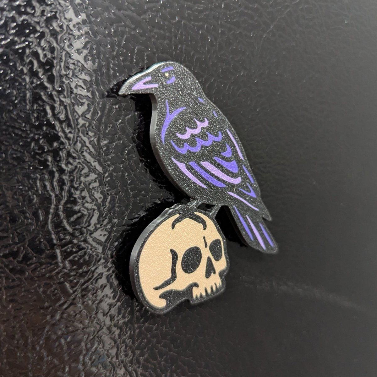 Raven & Skull Magnet (Halloween Magnet Set Vol.1)