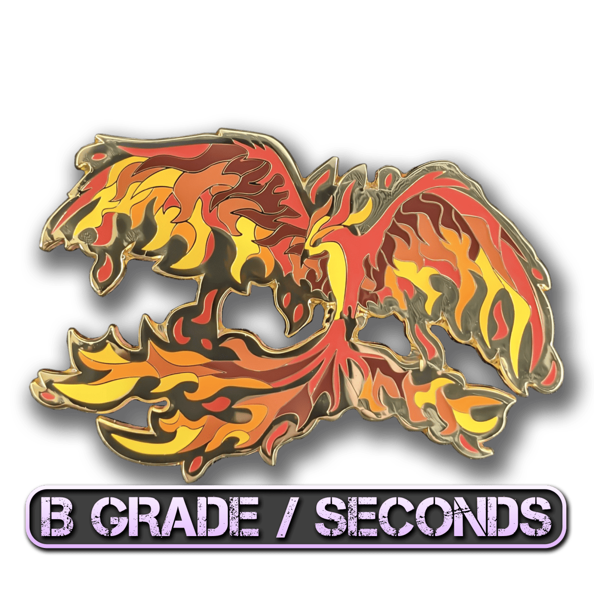 Red Phoenix Enamel Pin (B Grade)