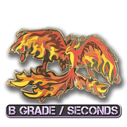 Red Phoenix Enamel Pin (B Grade)